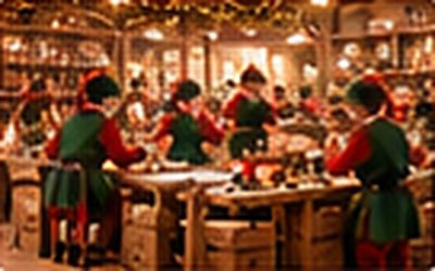 Les lutins assemblent des jouets