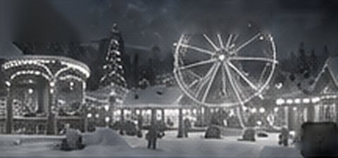 La grande roue du parc d'attraction des lutins